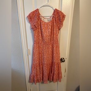 J Crew Floral Tiered Summer Midi Dress Size 10